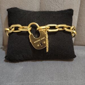 Michael Kors Gold Padlock Bracelet